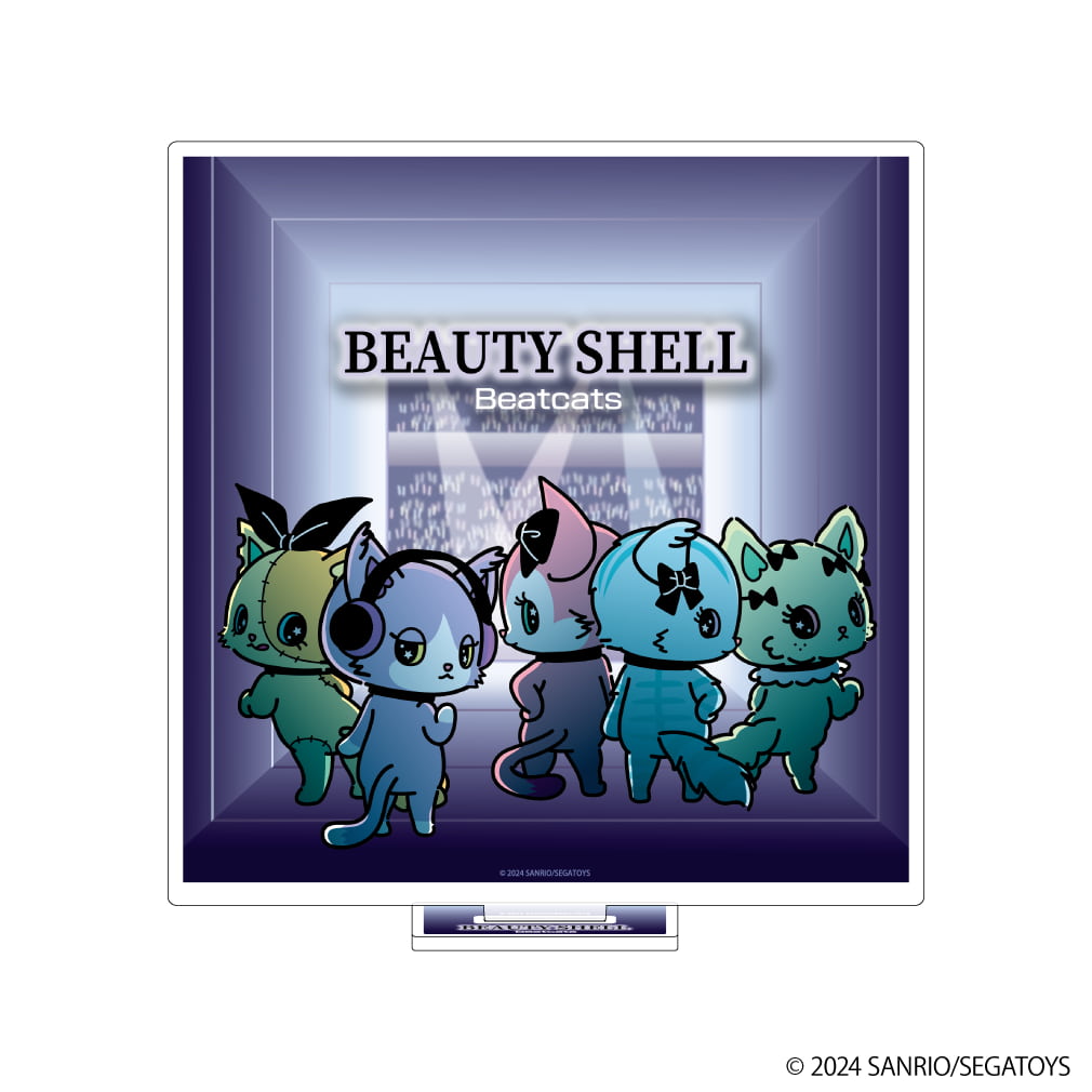 アクリルスタンド「Beatcats」02/BEAUTY SHELL(公式イラスト)