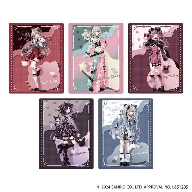 アクリルカード「あるてら×サンリオキャラクターズ」01/ブラインド(5種)(コラボイラスト)