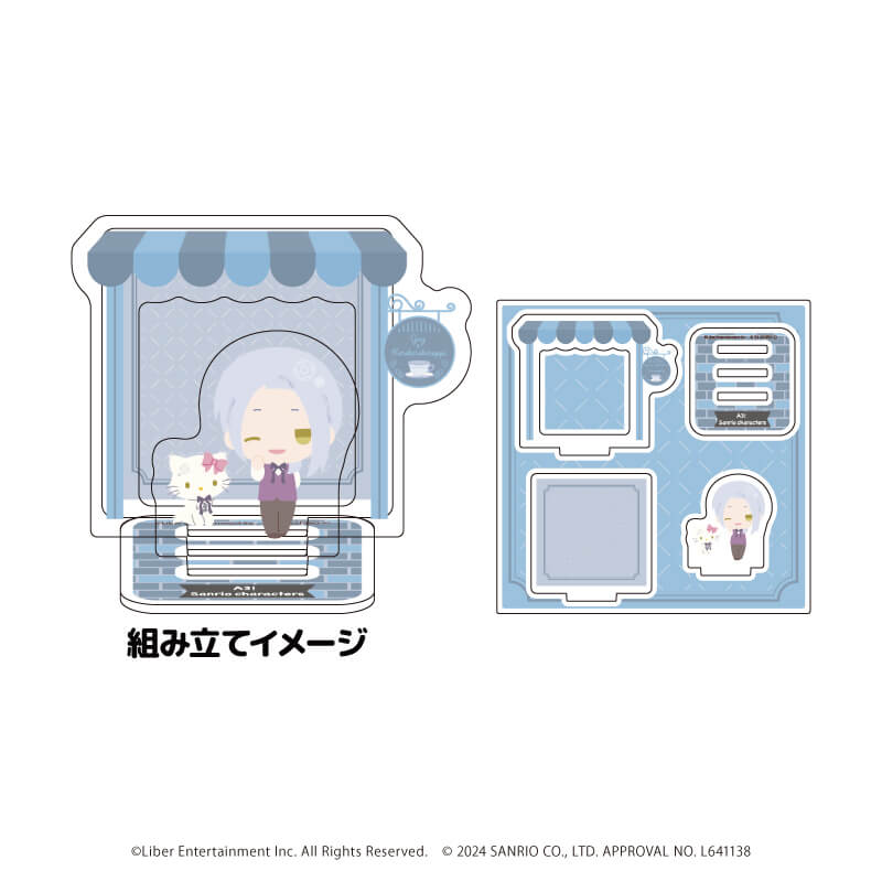 アクリルスタンドプレート「A3!×Sanrio characters」23/雪白 東×チャーミーキティ(ミニキャライラスト)