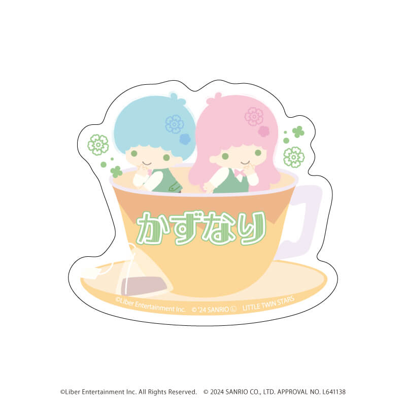 おなまえプレートバッジ「A3!×Sanrio characters」05/S＆S ブラインド(12種)(ミニキャライラスト)