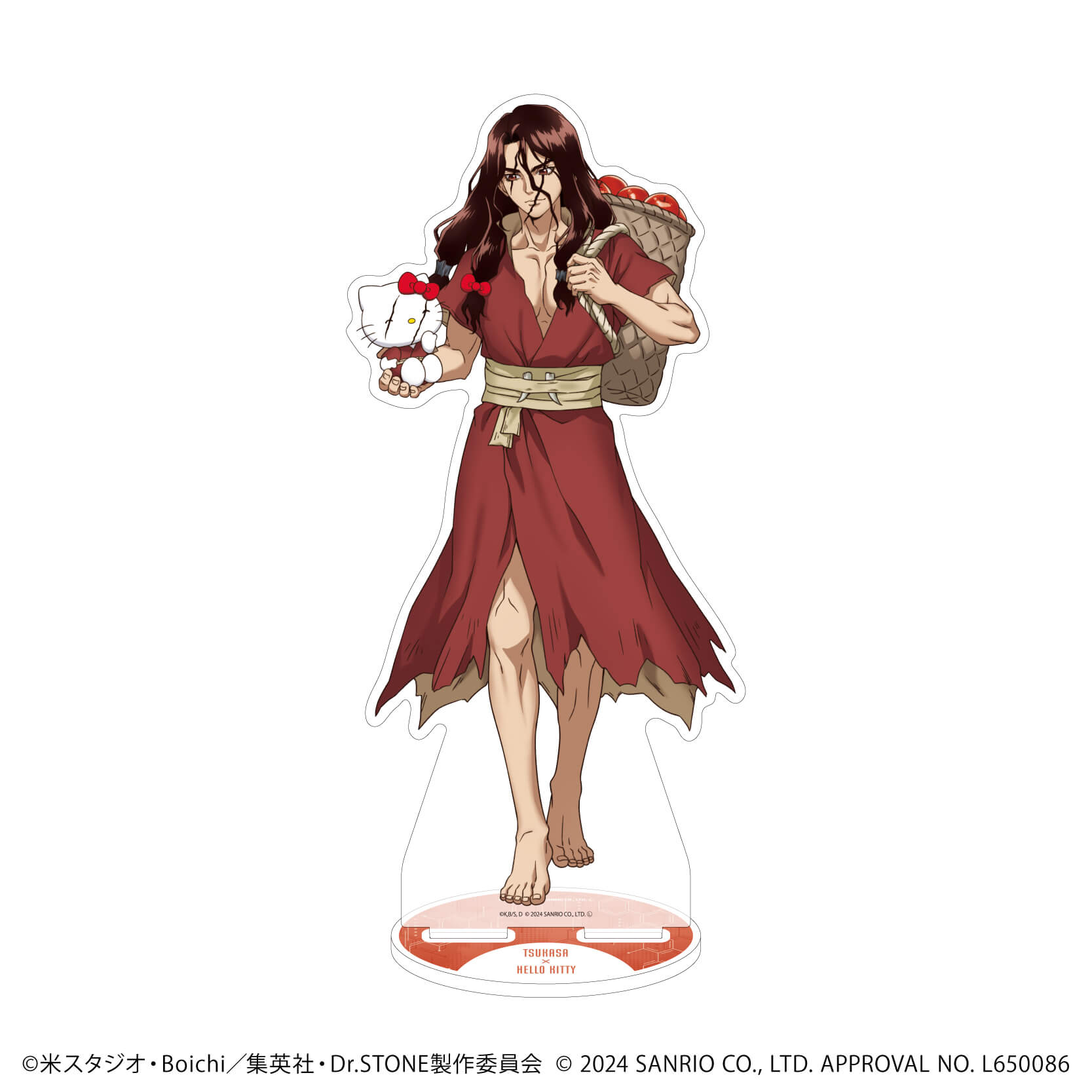 BIGアクリルスタンド「Dr.STONE×サンリオキャラクターズ」07/司×ハローキティ(コラボイラスト)