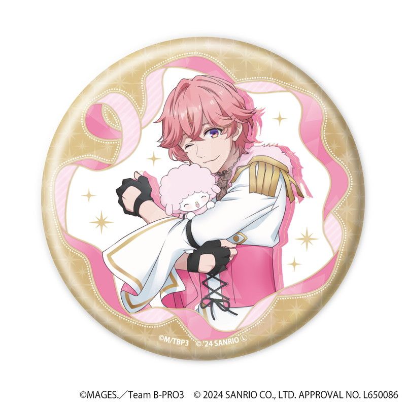 ホログラム缶バッジ(65mm)「B-PROJECT～熱烈＊ラブコール～×サンリオキャラクターズ」02/コンプリートBOX(全8種)(等身イラスト)