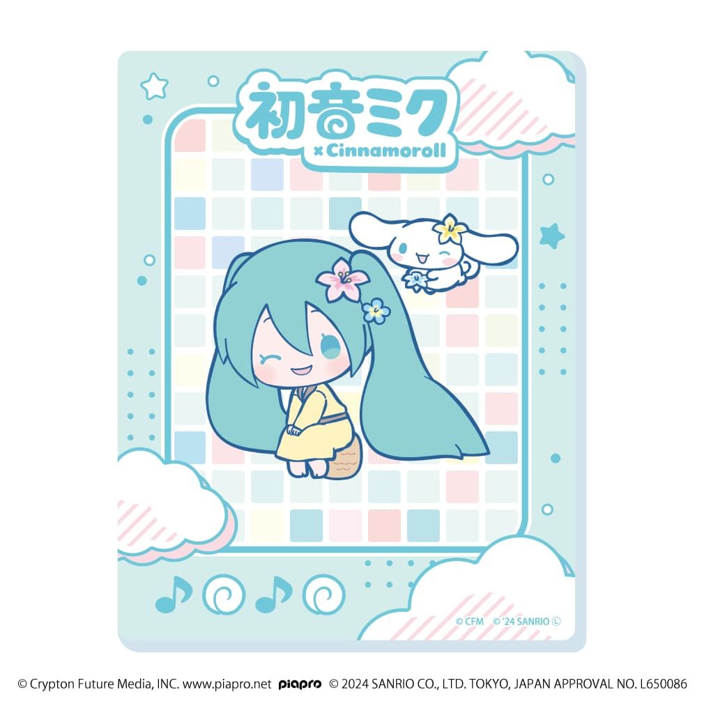 アクリルカード「初音ミク×シナモロール」02/コンプリートBOX(全12種)(コラボイラスト)