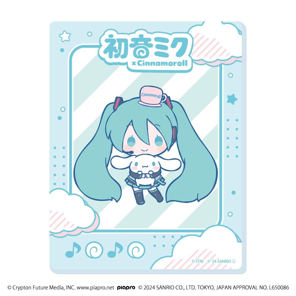 アクリルカード「初音ミク×シナモロール」02/コンプリートBOX(全12種)(コラボイラスト)