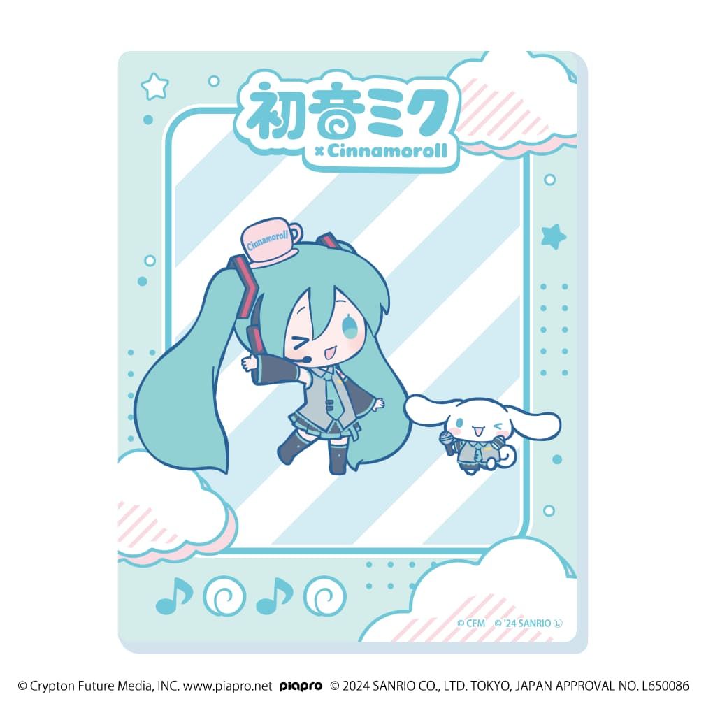 アクリルカード「初音ミク×シナモロール」02/コンプリートBOX(全12種)(コラボイラスト)