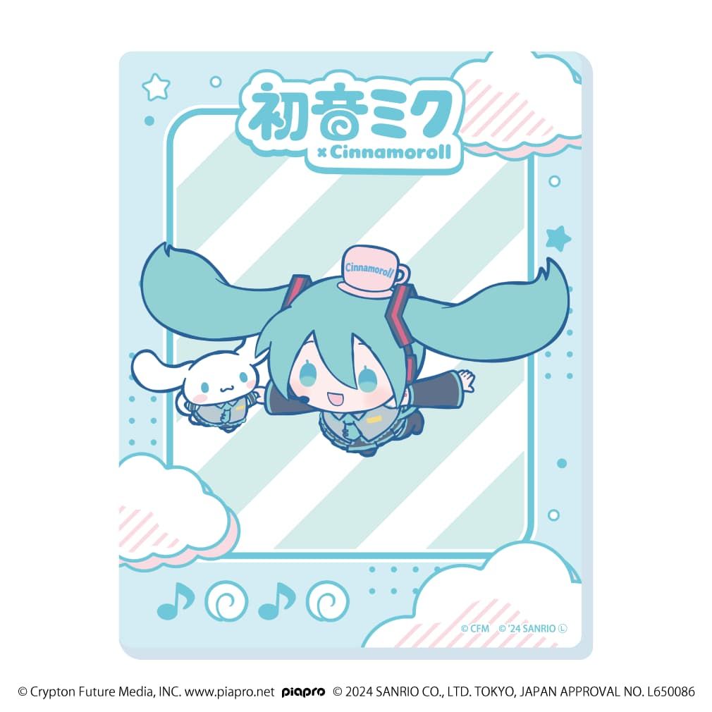 アクリルカード「初音ミク×シナモロール」02/コンプリートBOX(全12種)(コラボイラスト)