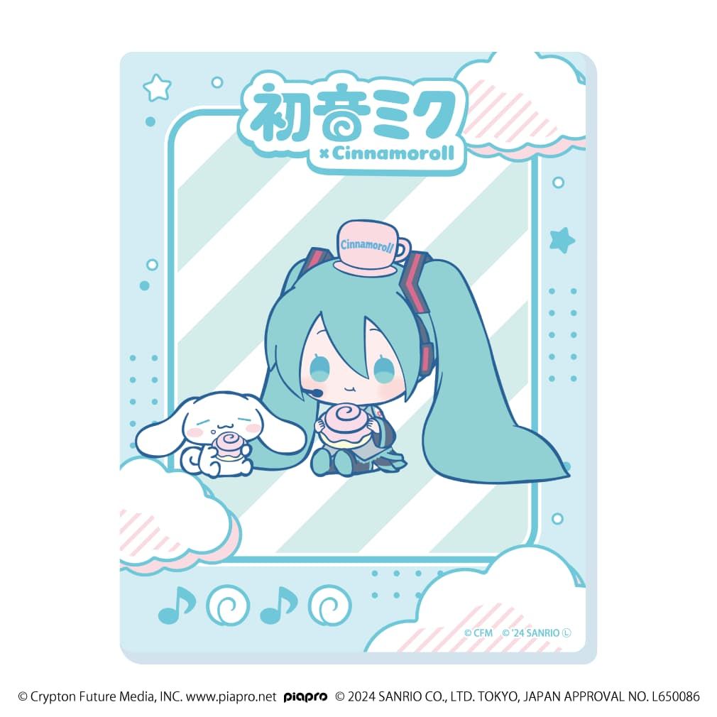 アクリルカード「初音ミク×シナモロール」02/コンプリートBOX(全12種)(コラボイラスト)