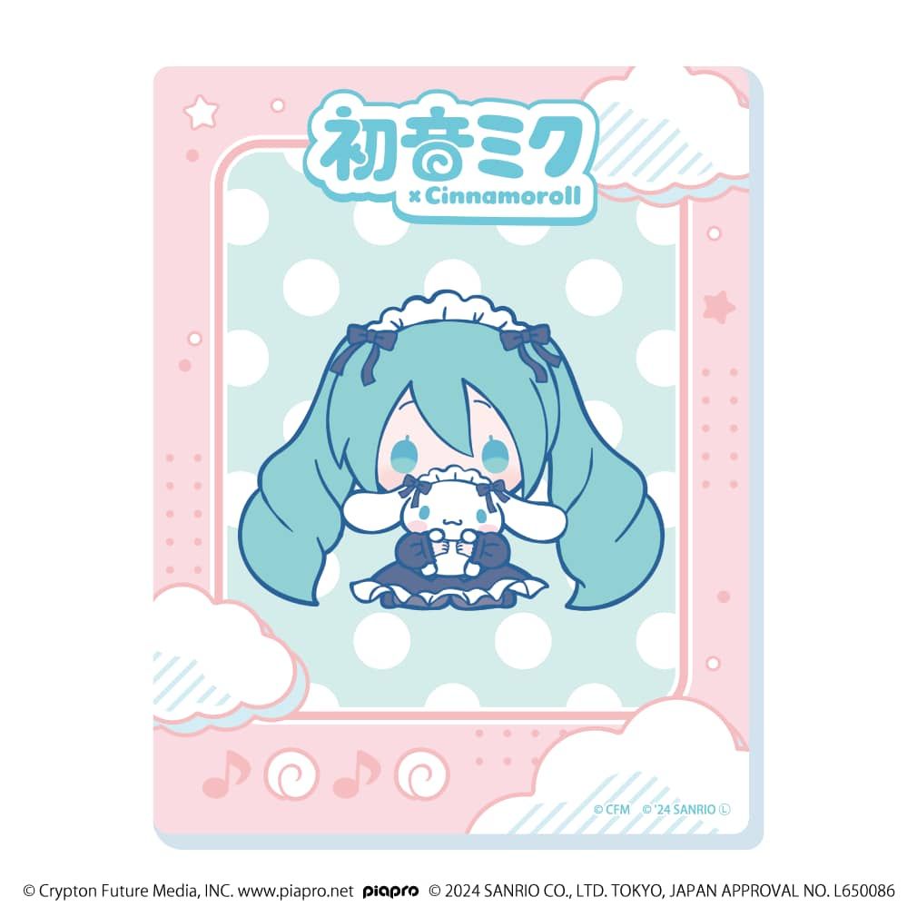 アクリルカード「初音ミク×シナモロール」01/コンプリートBOX(全9種)(コラボイラスト)