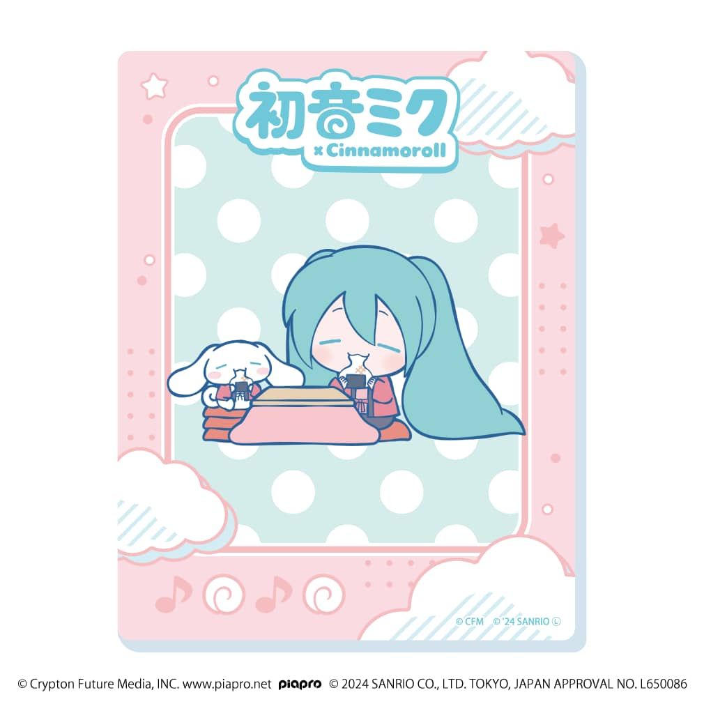 アクリルカード「初音ミク×シナモロール」01/コンプリートBOX(全9種)(コラボイラスト)