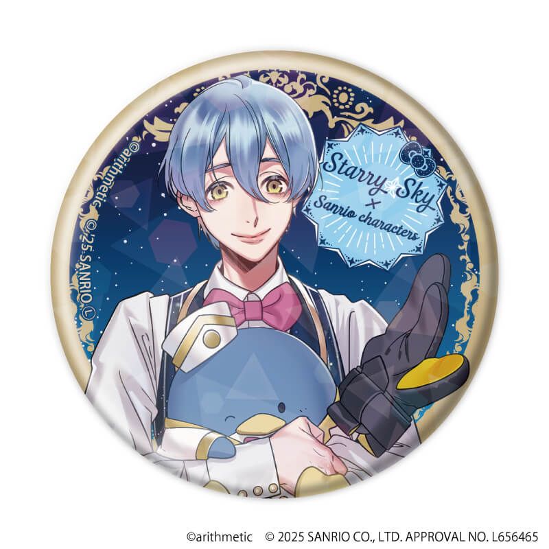 ホログラム缶バッジ(57mm)「Starry☆Sky×サンリオキャラクターズ」01/Spring&Summer コンプリートBOX(全6種)(コラボイラスト)