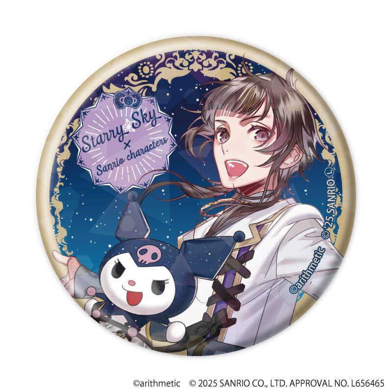 ホログラム缶バッジ(57mm)「Starry☆Sky×サンリオキャラクターズ」01/Spring&Summer コンプリートBOX(全6種)(コラボイラスト)