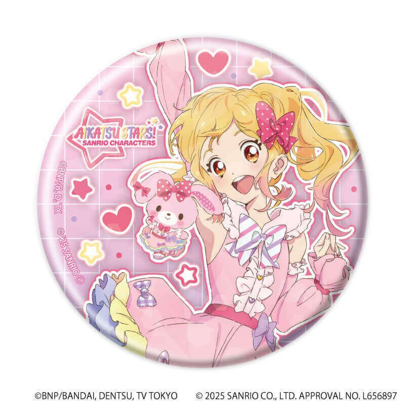 ホログラム缶バッジ(57mm)「アイカツスターズ！×サンリオキャラクターズ」01/コンプリートBOX(全10種)(コラボイラスト(等身))