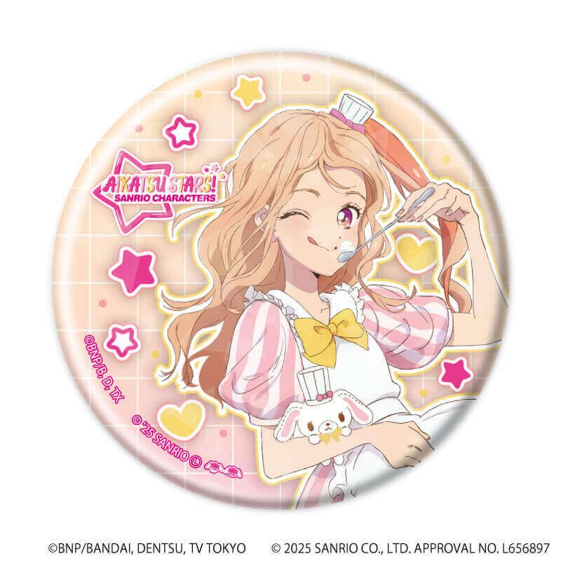 ホログラム缶バッジ(57mm)「アイカツスターズ！×サンリオキャラクターズ」01/コンプリートBOX(全10種)(コラボイラスト(等身))