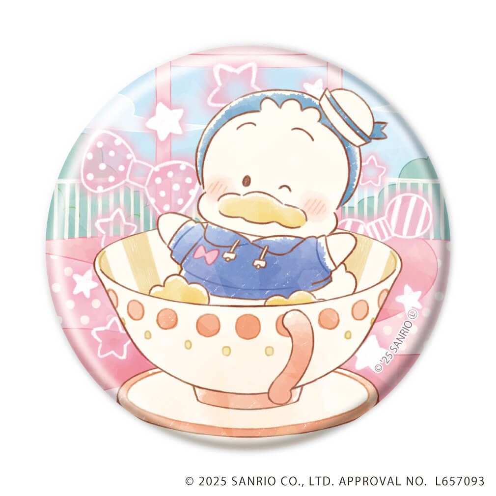 ホログラム缶バッジ(57mm)「はぴだんぶい」04/コンプリートBOX(全6種)(グラフアートイラスト)