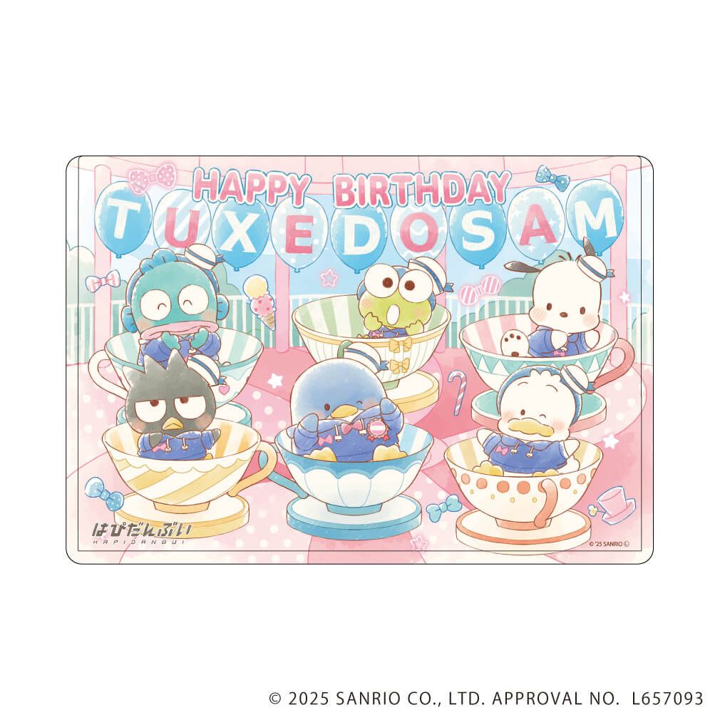 キャラクリアケース「はぴだんぶい」17/集合デザイン(グラフアートイラスト)