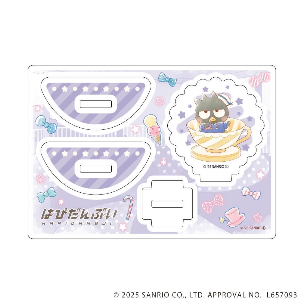 ゆらゆらアクリルスタンド「はぴだんぶい」22/バッドばつ丸(グラフアートイラスト)