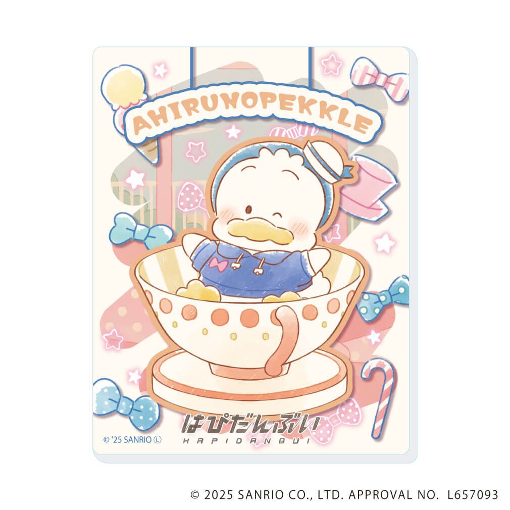 アクリルカード「はぴだんぶい」16/ブラインド(6種)(グラフアートイラスト)