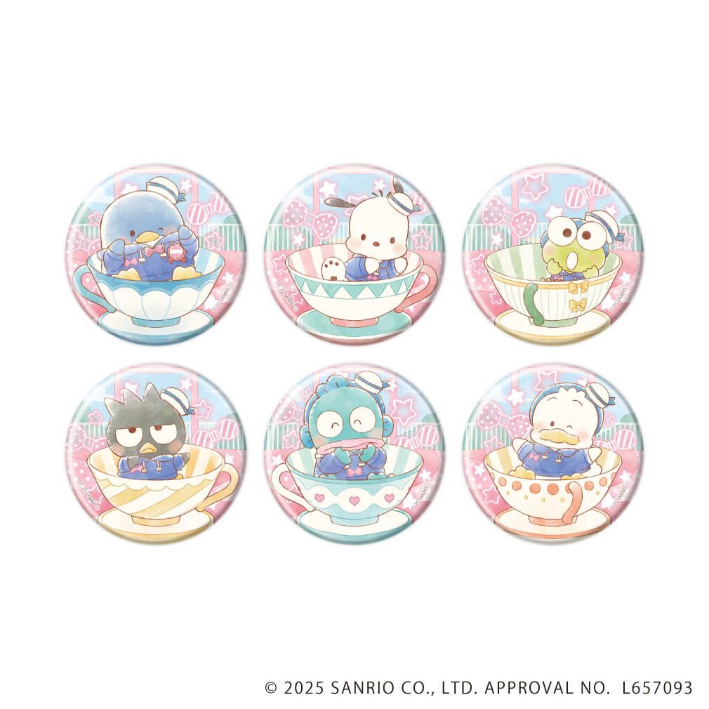 ホログラム缶バッジ(57mm)「はぴだんぶい」04/ブラインド(6種)(グラフアートイラスト)