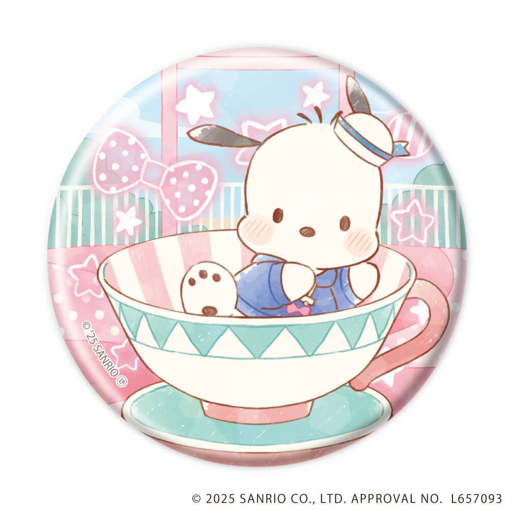 ホログラム缶バッジ(57mm)「はぴだんぶい」04/ブラインド(6種)(グラフアートイラスト)