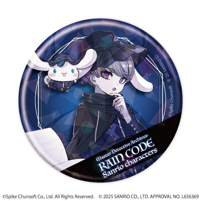 ホログラム缶バッジ(57mm)「超探偵事件簿 レインコード×サンリオキャラクターズ」01/コンプリートBOX(全5種)(コラボイラスト)