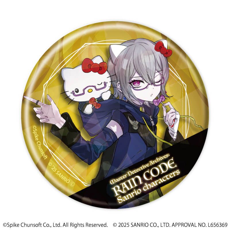 ホログラム缶バッジ(57mm)「超探偵事件簿 レインコード×サンリオキャラクターズ」01/コンプリートBOX(全5種)(コラボイラスト)