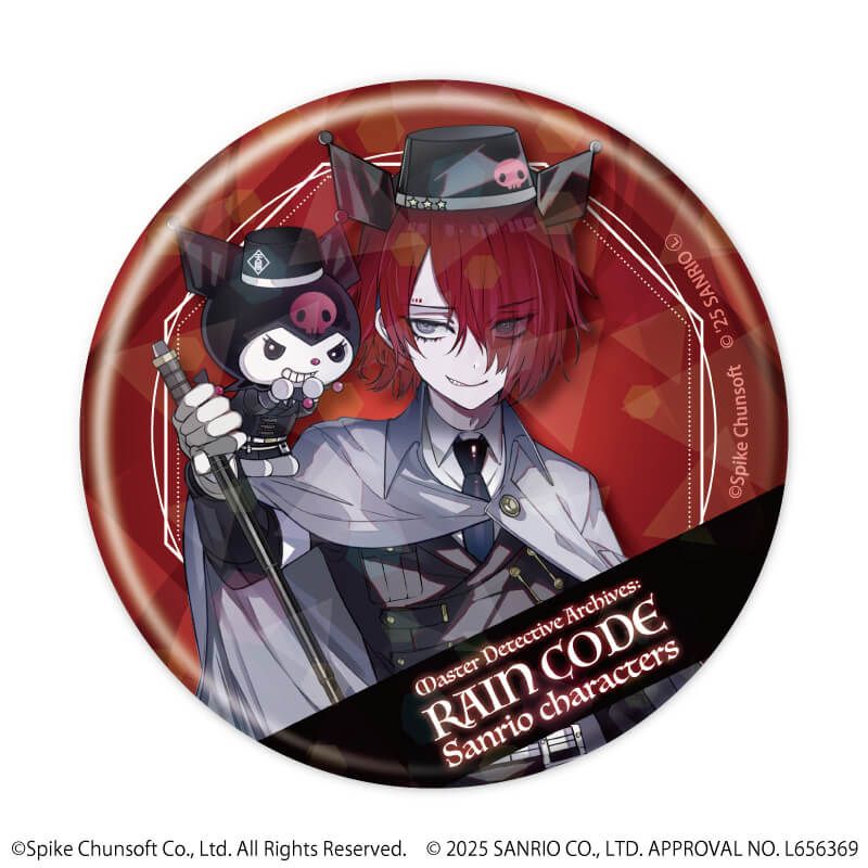 ホログラム缶バッジ(57mm)「超探偵事件簿 レインコード×サンリオキャラクターズ」01/コンプリートBOX(全5種)(コラボイラスト)