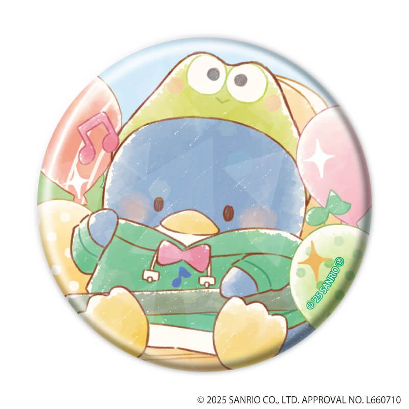 ホログラム缶バッジ(57mm)「はぴだんぶい」05/ブラインド(6種)(グラフアートイラスト)