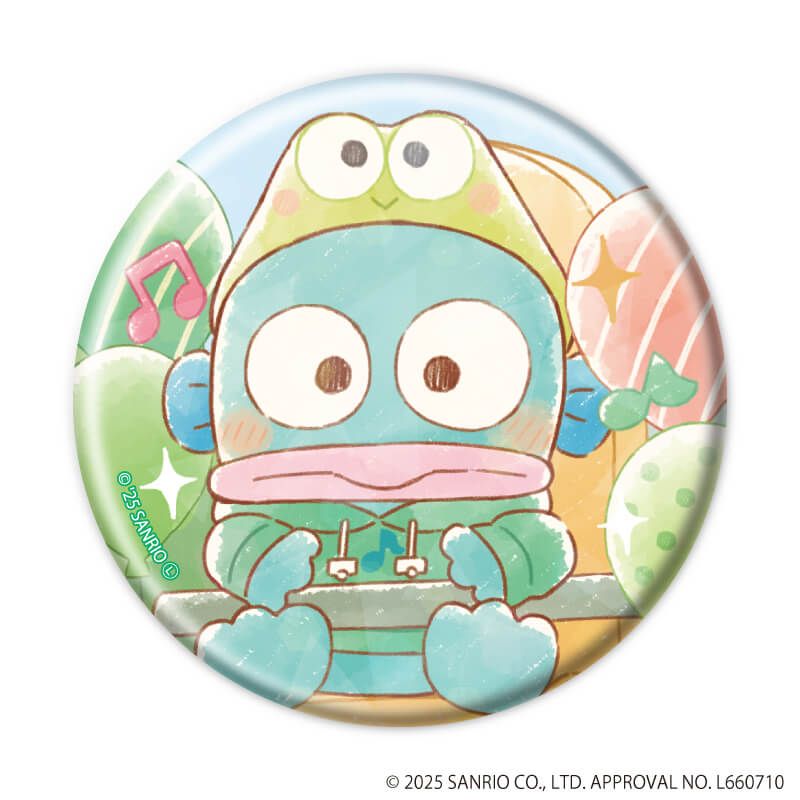 ホログラム缶バッジ(57mm)「はぴだんぶい」05/ブラインド(6種)(グラフアートイラスト)