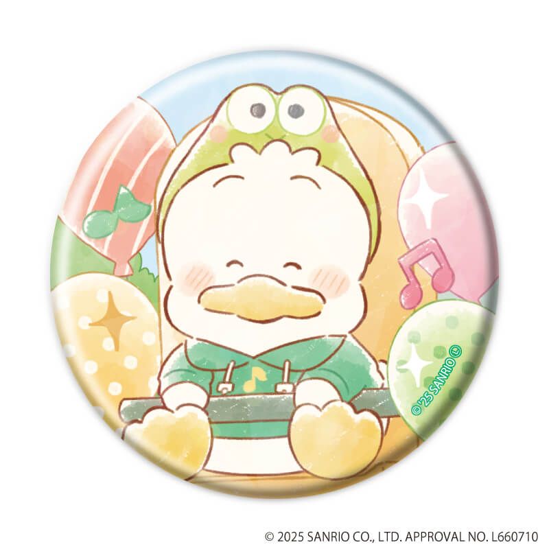 ホログラム缶バッジ(57mm)「はぴだんぶい」05/ブラインド(6種)(グラフアートイラスト)