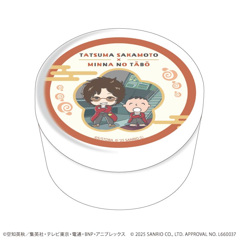 あめ玉入り缶ケース「銀魂×サンリオキャラクターズ」09/坂本辰馬×みんなのたあ坊(コラボイラスト)