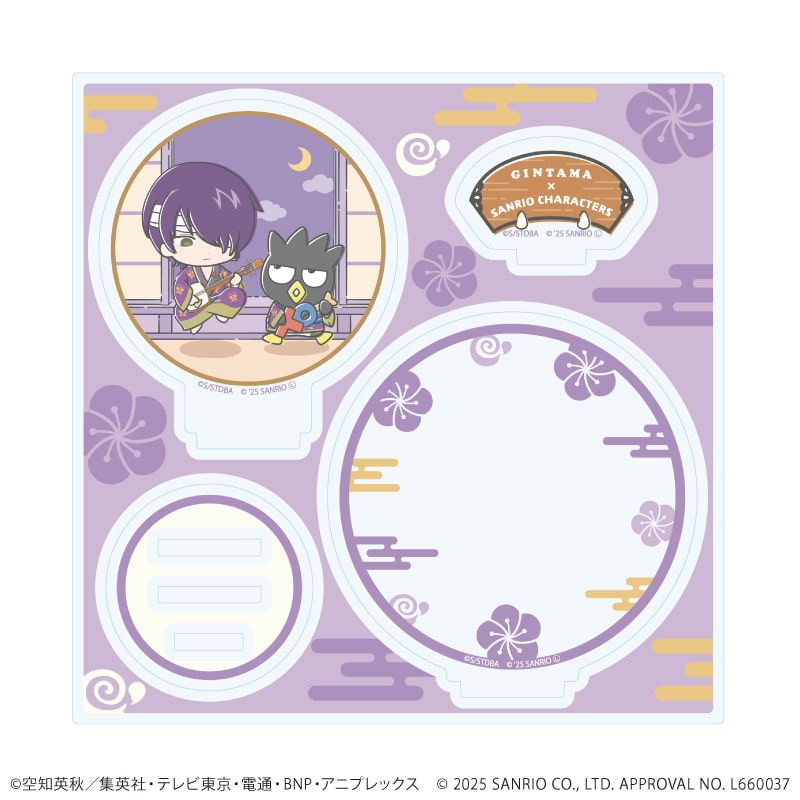 アクリルスタンドプレート「銀魂×サンリオキャラクターズ」10/高杉晋助×バッドばつ丸(コラボイラスト)