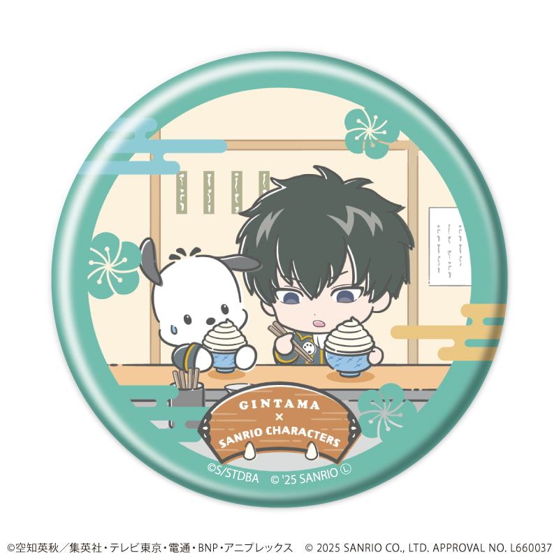 缶バッジ「銀魂×サンリオキャラクターズ」02/コンプリートBOX(全12種)(コラボイラスト)