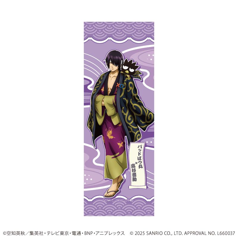 台座付きミニ掛け軸「銀魂×サンリオキャラクターズ」07/高杉晋助×バッドばつ丸(コラボイラスト)