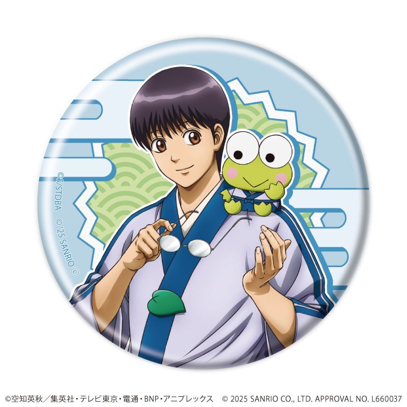 缶バッジ「銀魂×サンリオキャラクターズ」01/トレーディング(8種)(コラボイラスト)