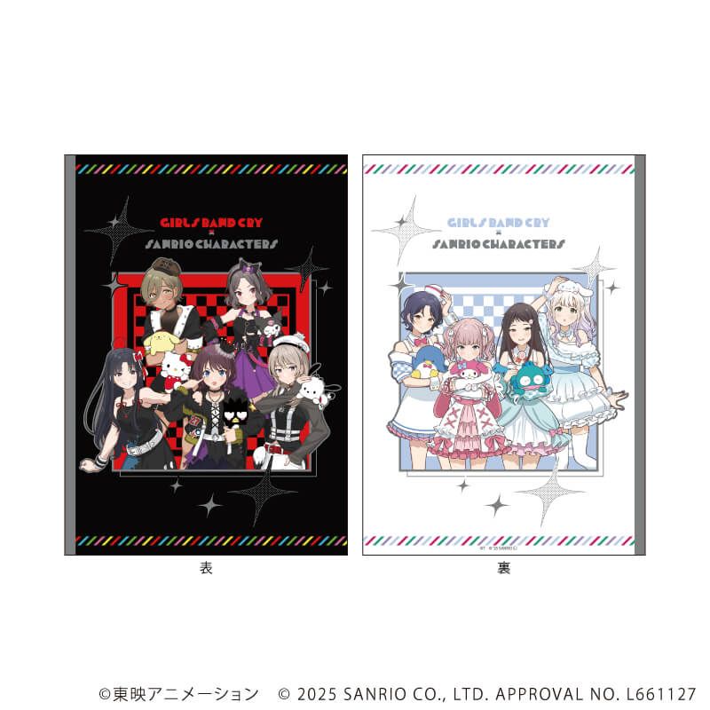 ミニノート「ガールズバンドクライ×サンリオキャラクターズ」01/トゲナシトゲアリ&ダイヤモンドダスト(コラボイラスト)