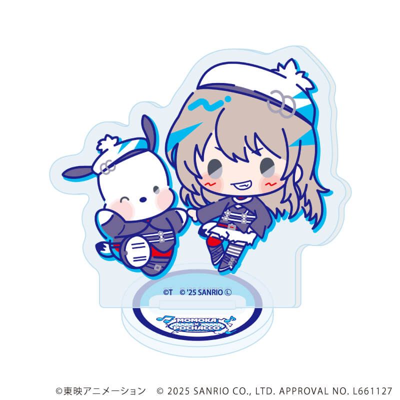 アクリルぷちスタンド「ガールズバンドクライ×サンリオキャラクターズ」01/コンプリートBOX(全9種) ミニキャラデザイン(コラボイラスト)