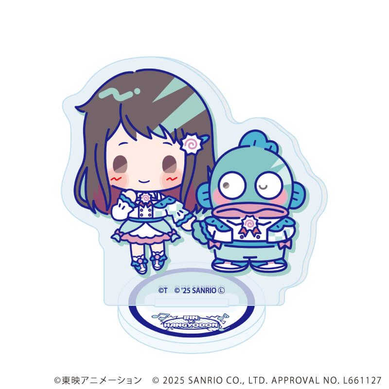 アクリルぷちスタンド「ガールズバンドクライ×サンリオキャラクターズ」01/コンプリートBOX(全9種) ミニキャラデザイン(コラボイラスト)