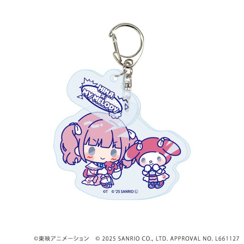 パーツ付きアクリルキーホルダー「ガールズバンドクライ×サンリオキャラクターズ」02/コンプリートBOX(全9種) ミニキャラデザイン(コラボイラスト)