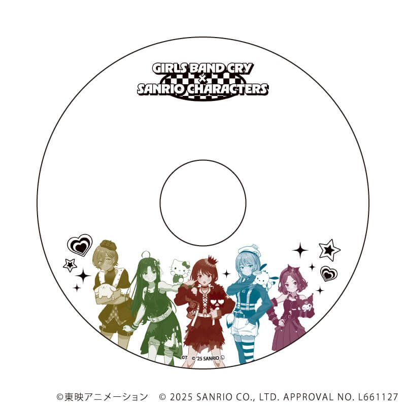 CDケース入りメモ「ガールズバンドクライ×サンリオキャラクターズ」01/トゲナシトゲアリVer.(コラボイラスト)