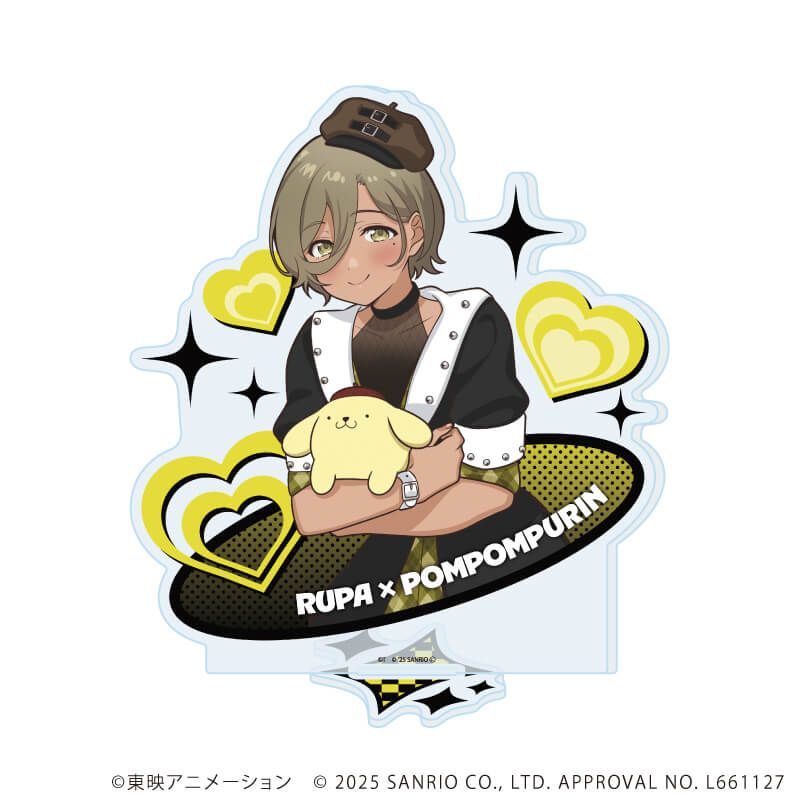 アクリルスタンド「ガールズバンドクライ×サンリオキャラクターズ」05/ルパ×ポムポムプリン(コラボイラスト)