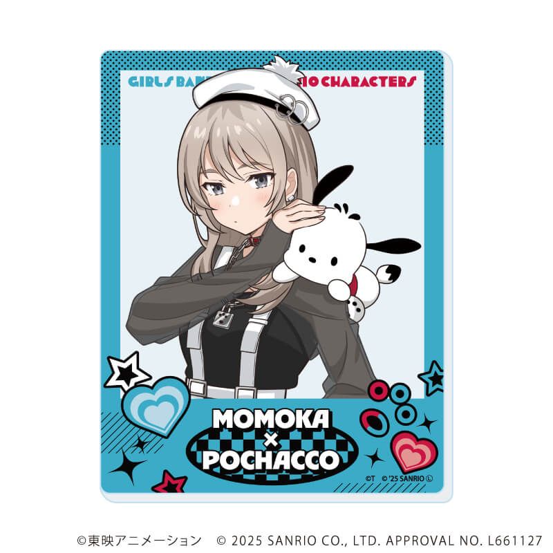 アクリルカード「ガールズバンドクライ×サンリオキャラクターズ」01/コンプリートBOX(全9種) 等身デザイン(コラボイラスト)