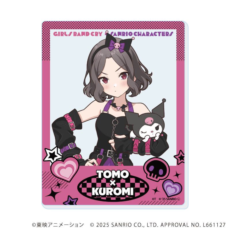 アクリルカード「ガールズバンドクライ×サンリオキャラクターズ」01/コンプリートBOX(全9種) 等身デザイン(コラボイラスト)