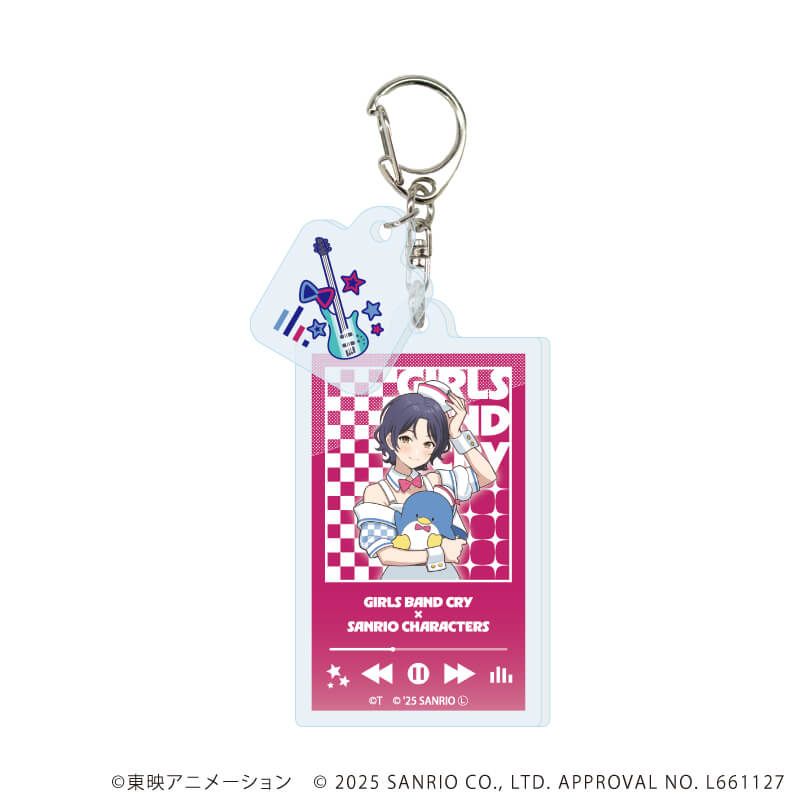 パーツ付きアクリルキーホルダー「ガールズバンドクライ×サンリオキャラクターズ」01/コンプリートBOX(全9種) 等身デザイン(コラボイラスト)