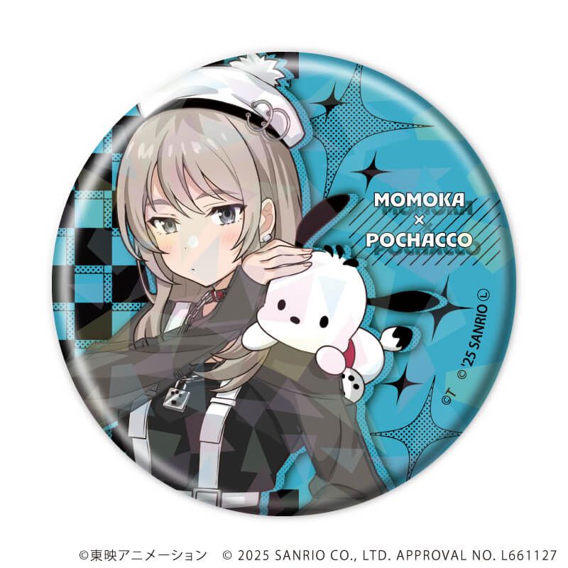 ホログラム缶バッジ(57mm)「ガールズバンドクライ×サンリオキャラクターズ」01/コンプリートBOX(全9種) 等身デザイン(コラボイラスト)
