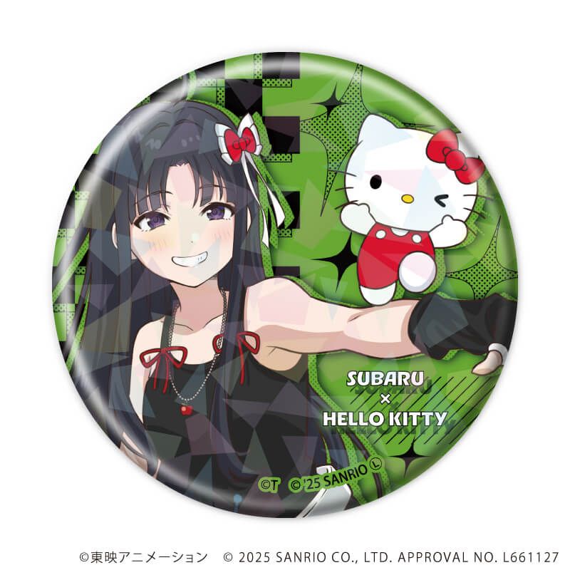 ホログラム缶バッジ(57mm)「ガールズバンドクライ×サンリオキャラクターズ」01/コンプリートBOX(全9種) 等身デザイン(コラボイラスト)