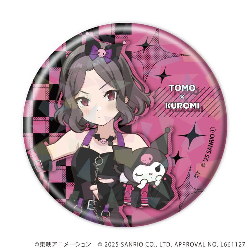 ホログラム缶バッジ(57mm)「ガールズバンドクライ×サンリオキャラクターズ」01/コンプリートBOX(全9種) 等身デザイン(コラボイラスト)