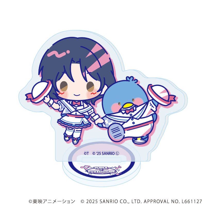 アクリルぷちスタンド「ガールズバンドクライ×サンリオキャラクターズ」01/ブラインド(9種) ミニキャラデザイン(コラボイラスト)