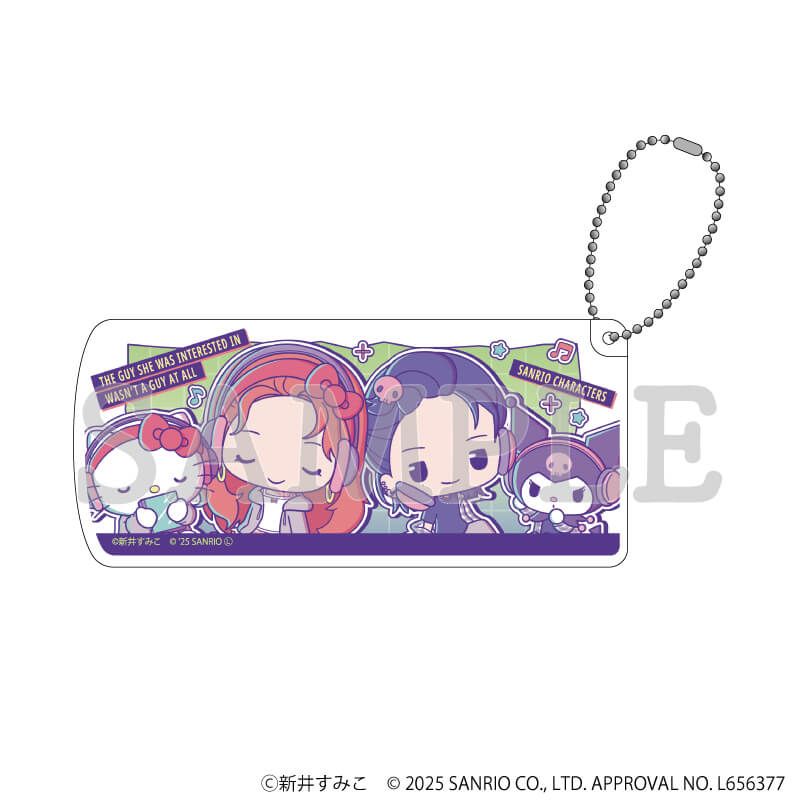 スライド式小物ケース「気になってる人が男じゃなかった×サンリオキャラクターズ」03/C(ミニキャライラスト)