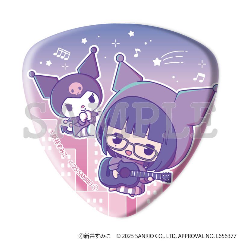 ピック型缶バッジ「気になってる人が男じゃなかった×サンリオキャラクターズ」01/コンプリートBOX(全8種)(等身&ミニキャライラスト)