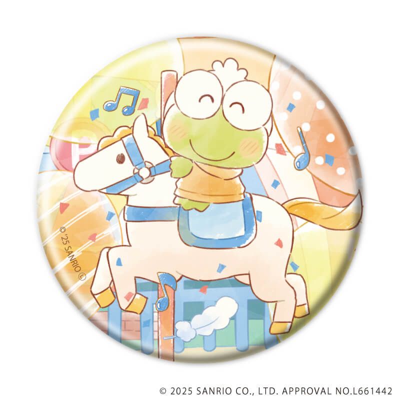 ホログラム缶バッジ(57mm)「はぴだんぶい」06/コンプリートBOX(全6種)(グラフアートイラスト)